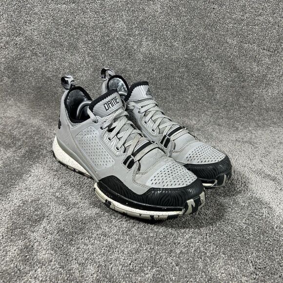 Adidas D Lillard 1 Light Onix Dame Oakland Raiders Shoes S85165 Men’s Size 10 - Picture 3 of 13